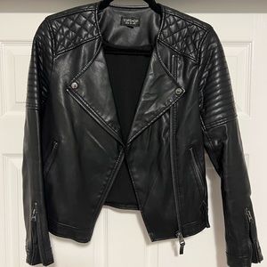 TopShop leather jacket. Size 4. Color black